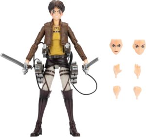 Eren-Jaeger-6-5-Inch-Scale-Figure-with-Swappable-Faceplates-Alternate-Hands-and-Weapon