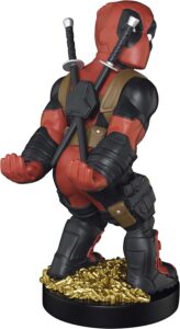 Exquisite-Gaming-Marvel-Deadpool-Rear-View-Original-Mobile-Phone-&-Gaming-Controller-Holder-Device-Stand-Cable-Guys-Licensed-Figure-Red